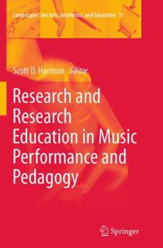 Paperback Research and Research Education in Music Performance and Pedagogy Book