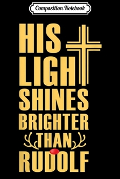 Composition Notebook: Merry Christmas Rudolf Rentier Journal/Notebook Blank Lined Ruled 6x9 100 Pages