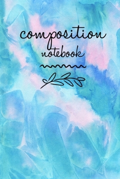 Paperback Composition Notebook: College Ruled 6" x 9" Artic Blue Design Writing Notes Journal, Office, Kids, School and college student. Book