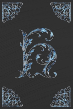 H: Letter H ornament monogram initial Lined Notebook Journal Great Appreciation First, Middle or Last Name Gift 120 pages 6x9 inches