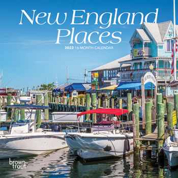 New England Places 2022 7 x 7 Inch Monthly Mini Wall Calendar, USA United States of America Scenic Nature