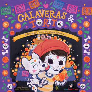 Hardcover Calaveras and Torito: A Bilingual Day of the Dead Adventure [Spanish] Book