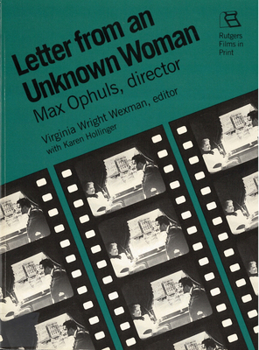 Paperback Letter from an Unknown Woman: Max Ophuls, Director Book