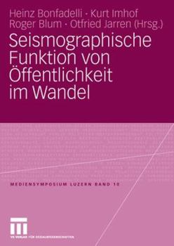 Paperback Seismographische Funktion Von Öffentlichkeit Im Wandel [German] Book