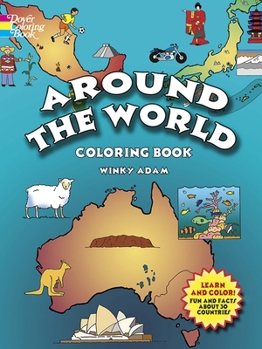 Paperback Around the World Coloring Book