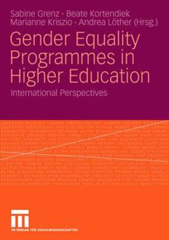 Paperback Gender Equality Programmes in Higher Education: International Perspectives Book