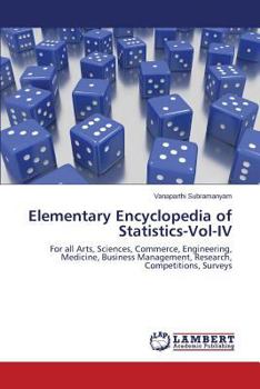 Paperback Elementary Encyclopedia of Statistics-Vol-IV Book