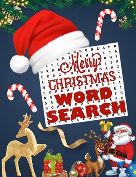 Paperback Merry Christmas word search.: Easy Large Print word search Puzzle Book for Adults, Kids & Everyone for the 25 Days of Christmas. Book