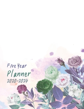2020-2024 Five Year Planner: Daily Planner Five Year, Agenda Schedule Organizer Logbook and Journal Personal, 60 Months Calendar, 5 Year Appointment, 8.5" x 11", 258 Pages