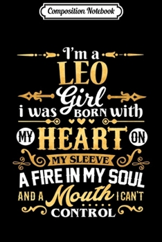 Composition Notebook: Leo I'm a Leo Girl Zodiac Birthday Gift Premium  Journal/Notebook Blank Lined Ruled 6x9 100 Pages