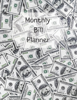 Monthly Bill Planner: Financial Budget Planner Expense Tracker Bill Organizer, Expense Tracker Budget Planner