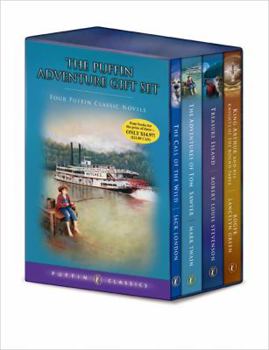 Paperback The Puffin Adventure Gift Set: The Adventures of Tom Sawyer/The Call of the Wild/King Arthur and His Knights of the Round Table/Treasure Island Book