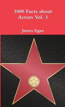 Paperback 1000 Facts about Actors Vol. 3 Book