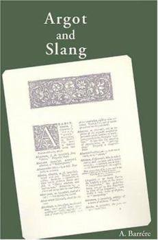 Paperback Argot and Slang Book