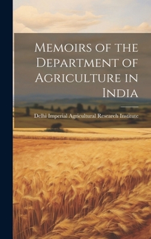 Memoirs of the Department of Agriculture: Chemical Series