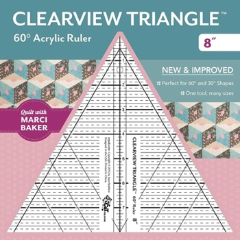 Misc. Clearview Triangle 60 Degree Acrylic Ruler 8 Book