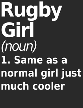 Rugby Girl Journal: 120 Ruled Pages - 8.5 x 11 (Diary, Journal, Composition Book, Writing Tablet) - Gift For a girl that loves Rugby!