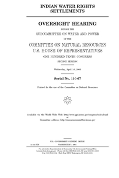 Paperback Indian water rights settlements Book