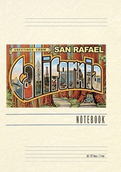 Vintage Lined Notebook Greetings from San Rafael, California