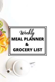 Paperback Weekly Meal Planner and Grocery List Book
