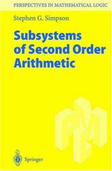 Hardcover Subsystems of Second Order Arithmetic Book