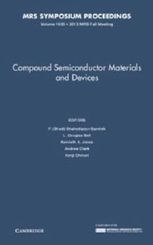 Hardcover Compound Semiconductor Materials and Devices: Volume 1635 Book