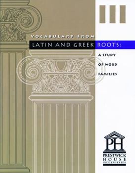 Hardcover Vocabulary from Latin and Greek Roots Book