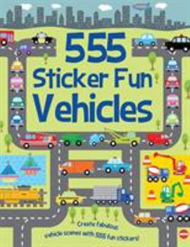 Paperback 555 Sticker Fun Vehicles Book