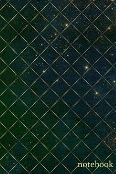 Paperback Notebook: Dark Green Night Sky Inspired Design Book