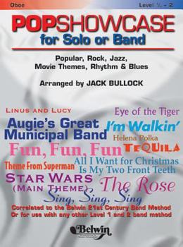 Paperback PopShowcase for Solo or Band: Oboe (Belwin 21st Century Band Method) Book