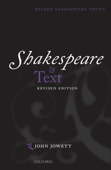 Paperback Shakespeare and Text: Revised Edition Book