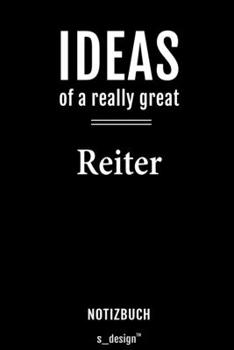 Notizbuch für Reiter: Originelle Geschenk-Idee [120 Seiten  liniertes blanko Papier] (German Edition)