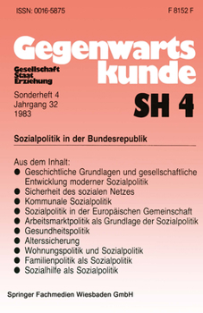 Paperback Sozialpolitik in der Bundesrepublik [German] Book