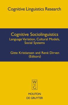 Hardcover Cognitive Sociolinguistics Book