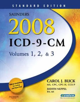 Paperback Saunders 2008 ICD-9-CM, Volumes 1, 2 and 3 Standard Edition Book