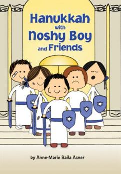 Paperback Hanukkah with Noshy Boy and Friends Book
