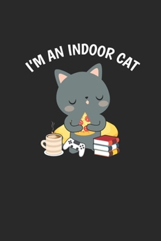 Carnet De Notes: Gamer Pizza Cat Indoor Cadeau Fun Café 120 Pages, 6X9 (Environ A5) Journal Ligné (French Edition)