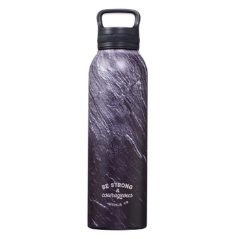 Misc. Stainless Steel Water Bottle Be Strong & Courageous Joshua 1:9 Book