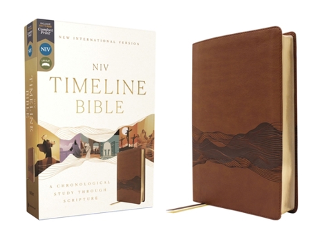 Imitation Leather Niv, Timeline Bible, Leathersoft, Brown, Red Letter, Comfort Print: A Chronological Study Through Scripture Book