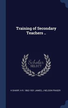 Hardcover Training of Secondary Teachers .. Book