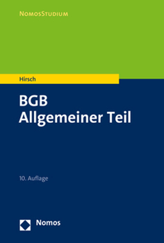 Paperback Bgb: Allgemeiner Teil [German] Book
