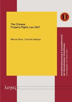 Paperback The Chinese Property Rights Law 2007 Book