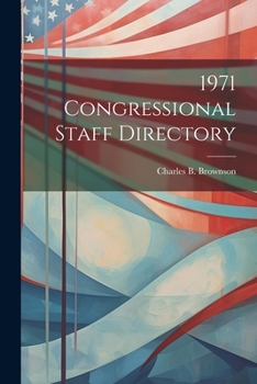 Paperback 1971 Congressional Staff Directory Book