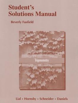 Paperback Student's Solutions Manual for Trigonometry Book