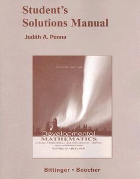 Paperback Developmental Mathematics: Student's Solutions Manual Book