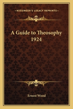 Paperback A Guide to Theosophy 1924 Book