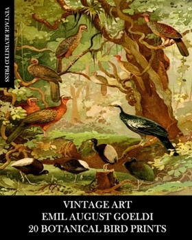 Vintage Art: Emil August Goeldi: 20 Botanical Bird Prints: Ephemera for Framing, Home Decor, Collage and Decoupage