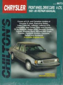 Paperback Chrysler Front-Wheel Drive Cars, 4 Cylinder, 1981-95 Book