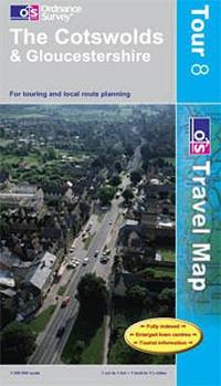 Paperback Cotswolds and Gloucestershire-GB (Os Explorer Map Active) Tour08 OS (OS Travel Map - Tour Map) Book