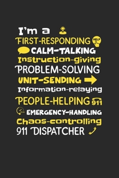 Dispatcher Notebook - First Responders Journal Planner: Thin Yellow Line Usa Organizer For Men Women Daily Calendar Quarterly